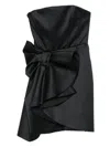 Viktor & Rolf Bow Mini Dress In Blue