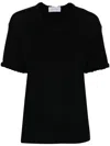 Viktor & Rolf Braid-detail Cotton T-shirt In Schwarz