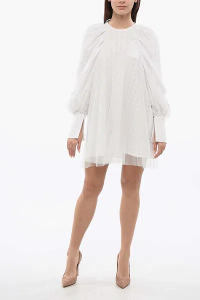 Viktor & Rolf Castle In The Sky Long-sleeved Dress In White