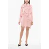 Viktor & Rolf Chemisier Striped Dress With Maxi Bows In Pink