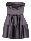 Viktor & Rolf Circle Mini Dress In Black