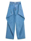 Viktor & Rolf Couture Square Jeans In Multi