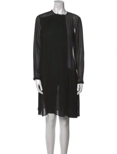 Pre-owned Viktor & Rolf Crew Neck Knee-length Dress In Black