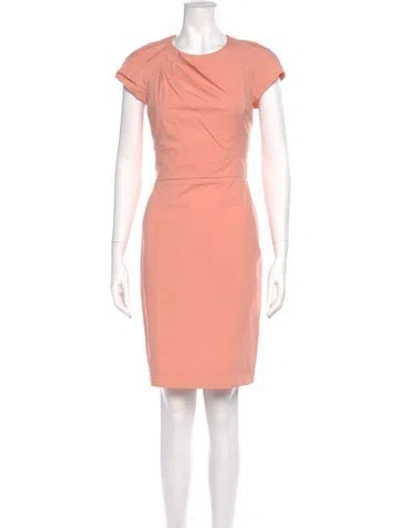 Pre-owned Viktor & Rolf Crew Neck Knee-length Dress In Orange