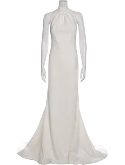 Pre-owned Viktor & Rolf Crew Neck Long Dress In Neutrals