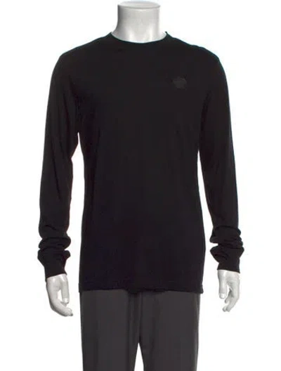 Pre-owned Viktor & Rolf Crew Neck Long Sleeve T-shirt W/ Tags In Black