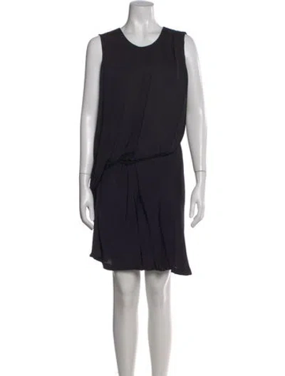 Pre-owned Viktor & Rolf Crew Neck Mini Dress In Black