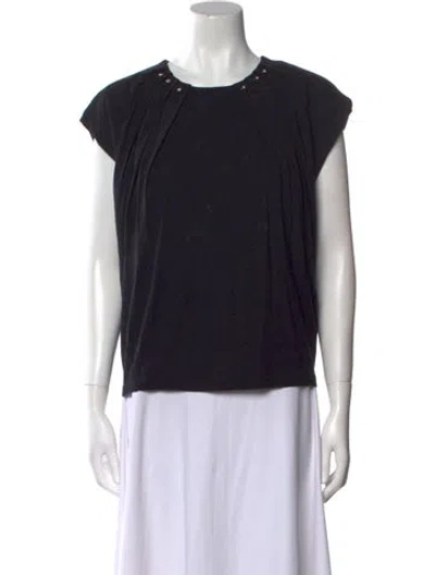 Pre-owned Viktor & Rolf Crew Neck Short Sleeve Top In Black