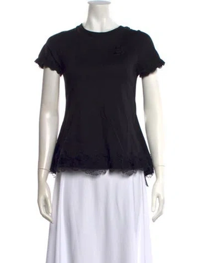 Pre-owned Viktor & Rolf Crew Neck Short Sleeve T-shirt In Black