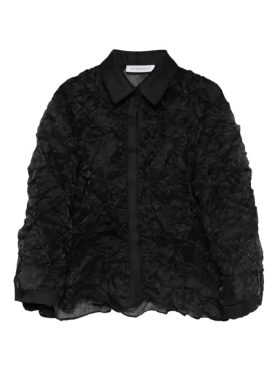 Viktor & Rolf Crinkled Shirt In Black