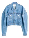 Viktor & Rolf Cropped Denim Jacket In Multi