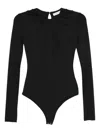 Viktor & Rolf Draped Bodysuit In Black