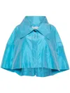 Viktor & Rolf Extreme Taffeta Shirt Jacket In 蓝色