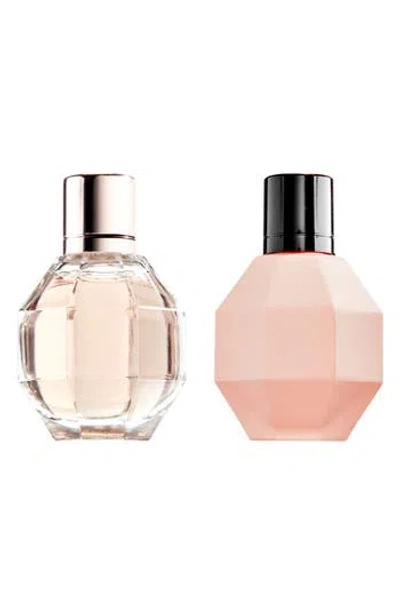 Viktor & Rolf Viktor&rolf Flowerbomb & Flowerbomb Extreme Eau De Parfum Discover Mini Duo In Transparent