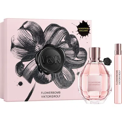Viktor & Rolf Viktor&rolf Flowerbomb Eau De Parfum Fragrance Spray 2-piece Gift Set $221 Value In Transparent