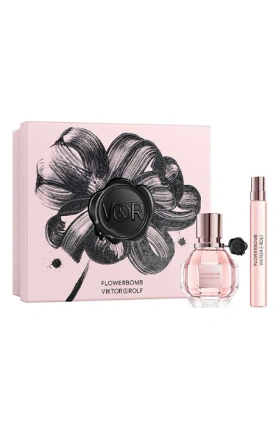 Viktor & Rolf Viktor&rolf Flowerbomb Eau De Parfum Gift Set In Transparent