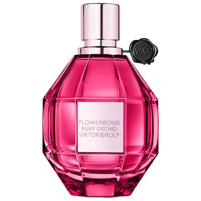 Viktor & Rolf Flowerbomb Ruby Orchid Eau De Parfum Spray 3.4 oz In Transparent