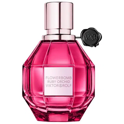 Viktor & Rolf Flowerbomb Ruby Orchid Eau De Parfum Spray Mini 1.7 oz (50 Ml) In Red