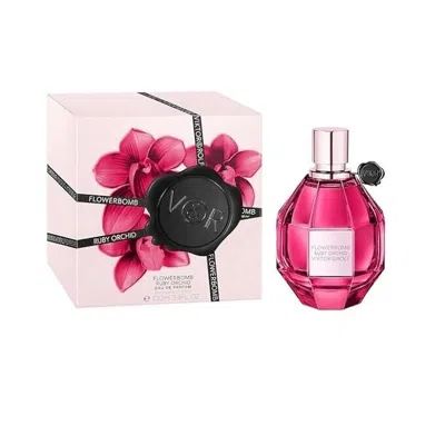 Viktor & Rolf Flowerbomb Orchid Eau De Parfum Spray Tester 3.4 oz (100 Ml) In Red