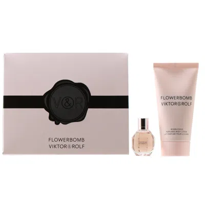 Viktor & Rolf Flowerbomb Set - 0.24 Edp/ 1.7 oz Body Lotion In Transparent