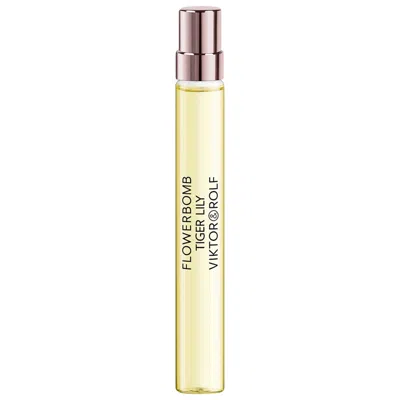 Viktor & Rolf Flowerbomb Tiger Lily Eau De Parfum Travel Spray 0.34 oz Eau De Parfum Spray In White