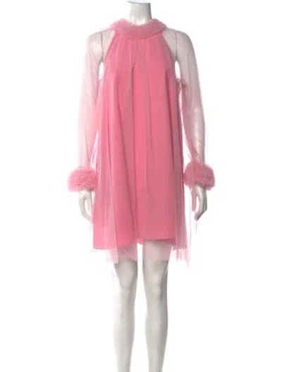 Pre-owned Viktor & Rolf Halterneck Mini Dress W/ Tags In Pink