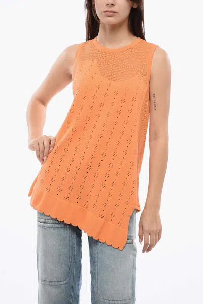 Viktor & Rolf Hanging By A Thread Sleeveless Top In Orange