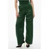 Viktor & Rolf High-waisted Cummerbund Pants In Green