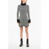 Viktor & Rolf Houndstooth-print Long-sleeved Dress