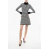 Viktor & Rolf Houndstooth-print Long-sleeved Dress