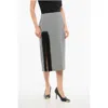 Viktor & Rolf Houndstooth Pencil Skirt With Tulle Detail