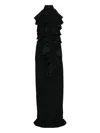 Viktor & Rolf Jabot-collar Gown In Black