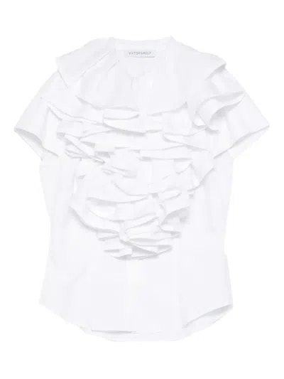 Viktor & Rolf 자보 셔츠 In White