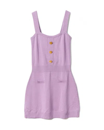 Viktor & Rolf Knit Tank Dress In Purple
