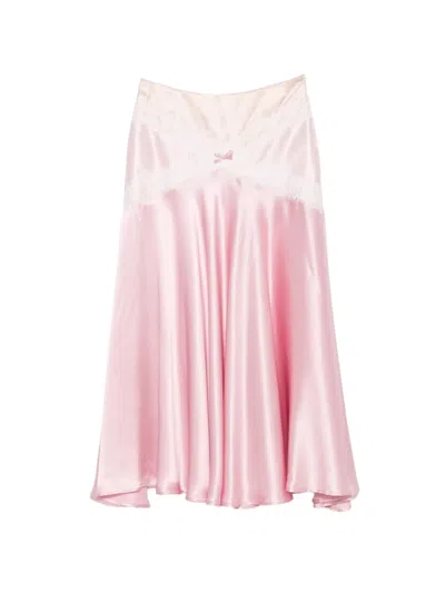 Viktor & Rolf Midirock Mit Spitzensaum In Pink