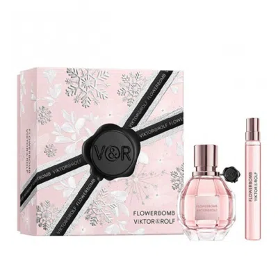 Viktor & Rolf Ladies Flowerbomb 2pcs Edp Gift Set Fragrances 3614274305456 In Transparent