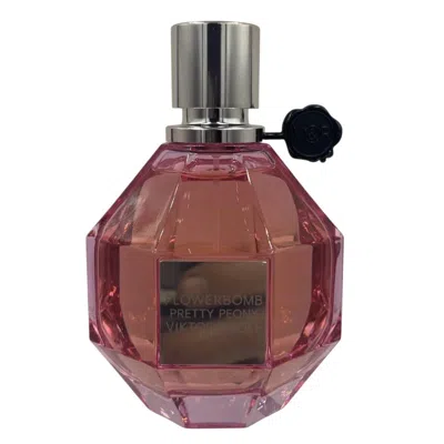 Viktor & Rolf Ladies Flowerbomb Pretty Peony Edp Spray 3.4 oz (tester) Fragrances 3614274504743 In Brown