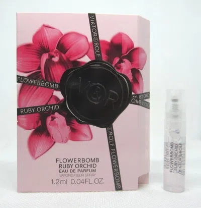 Viktor & Rolf Ladies Flowerbomb Ruby Orchid Edp Spray 0.04 oz Fragrances 3614273614573 In Pink