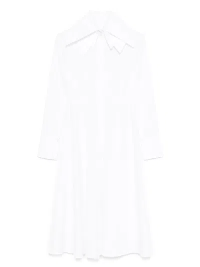 Viktor & Rolf Layered-collar Shirt Dress In White
