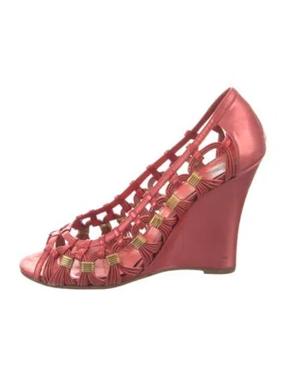 Pre-owned Viktor & Rolf Leather Sandals In Pink