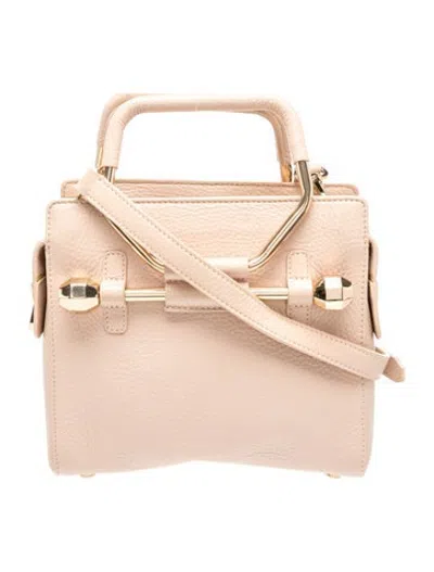 Pre-owned Viktor & Rolf Leather Top Handle Bag In Neutrals