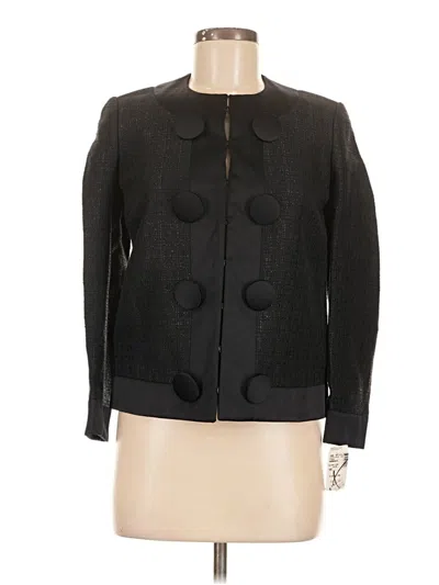 Pre-owned Viktor & Rolf Long Sleeve Top Black Keyhole Neckline Tops