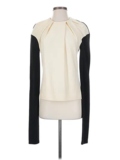Pre-owned Viktor & Rolf Long Sleeve Top Ivory Turtleneck Tops