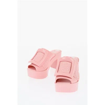Viktor & Rolf Melissa Rubber Buckle Up Mules With Maxi Buckle Women's 10cm