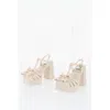 Viktor & Rolf Melissa Solid Color Rubber Party T-strap Sandals With Bows H In Gold