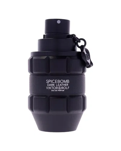 Viktor & Rolf Viktor&rolf Men's 1.7oz Spicebomb Dark Leather Edp In Black