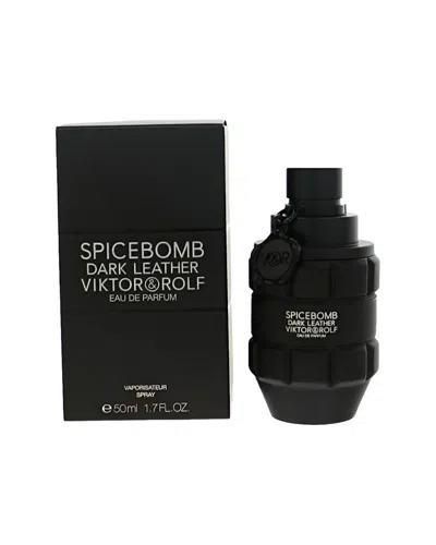 Viktor & Rolf Viktor&rolf Men's 1.7oz Spicebomb Dark Leather Edp Spray In Black