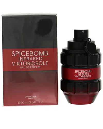 Viktor & Rolf Viktor&rolf Men's 3.04oz Spicebomb Infrared Edp In Burgundy