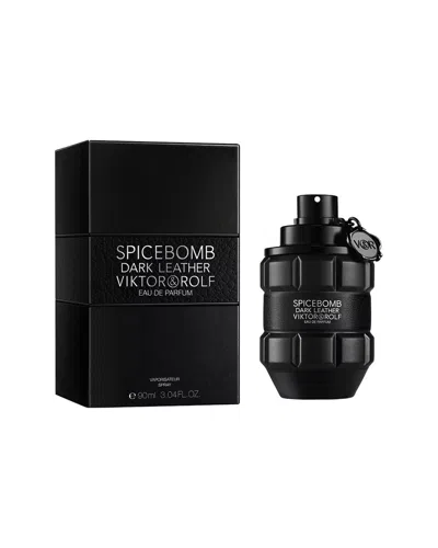 Viktor & Rolf Viktor&rolf Men's 3oz Dark Leather Eau De Parfum In Black
