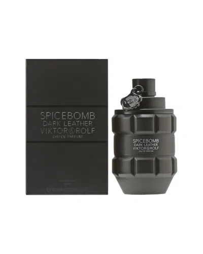 Viktor & Rolf Men's 3oz Spicebomb Dark Leather Eau De Parfum In Black